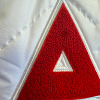 Delta Chenille Letters White Vest