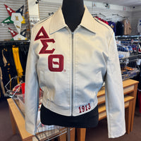 Delta Cream Faux Leather Jacket