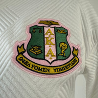 AKA Quilted Zip Jacket White