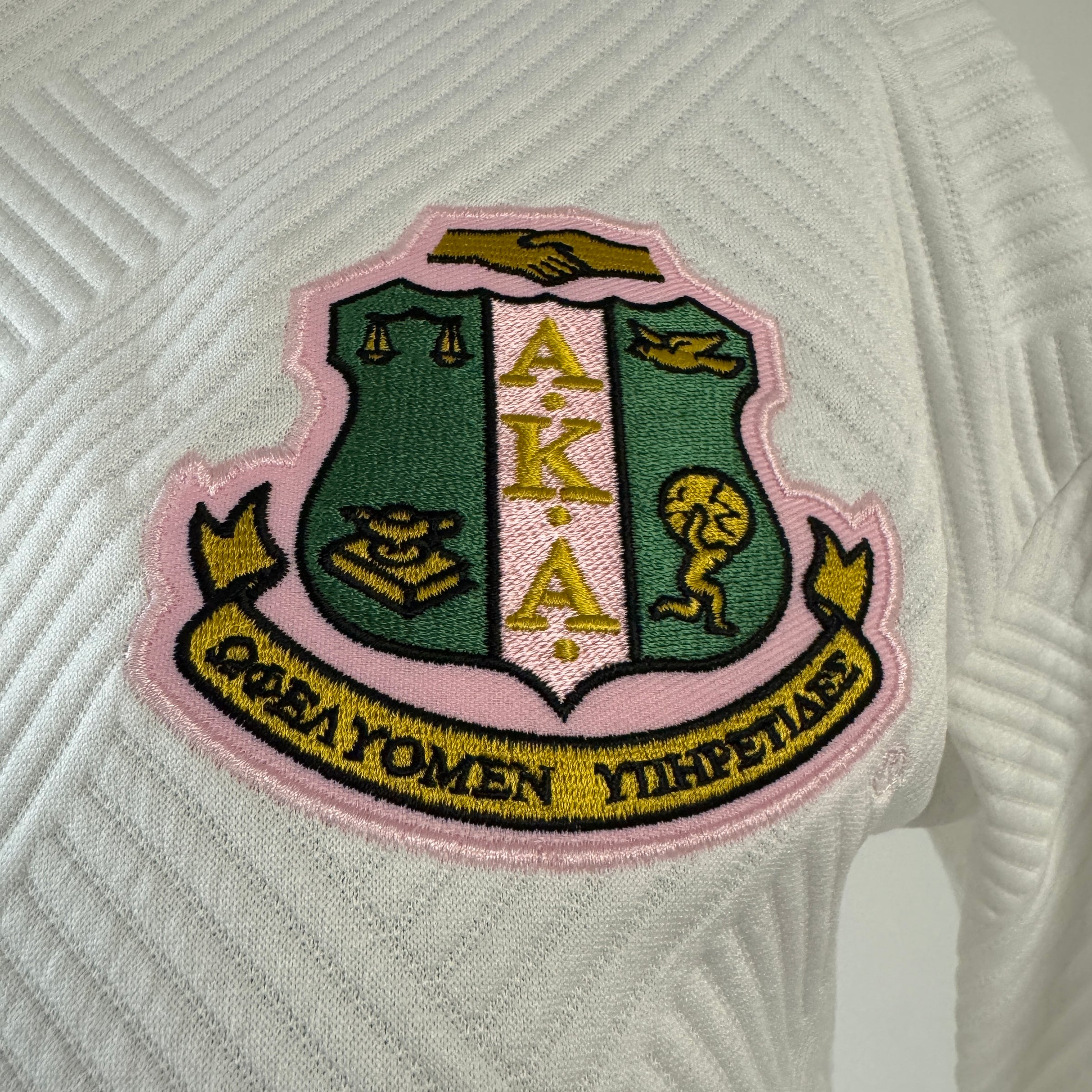 AKA Quilted Zip Jacket White