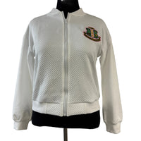 AKA Quilted Zip Jacket White