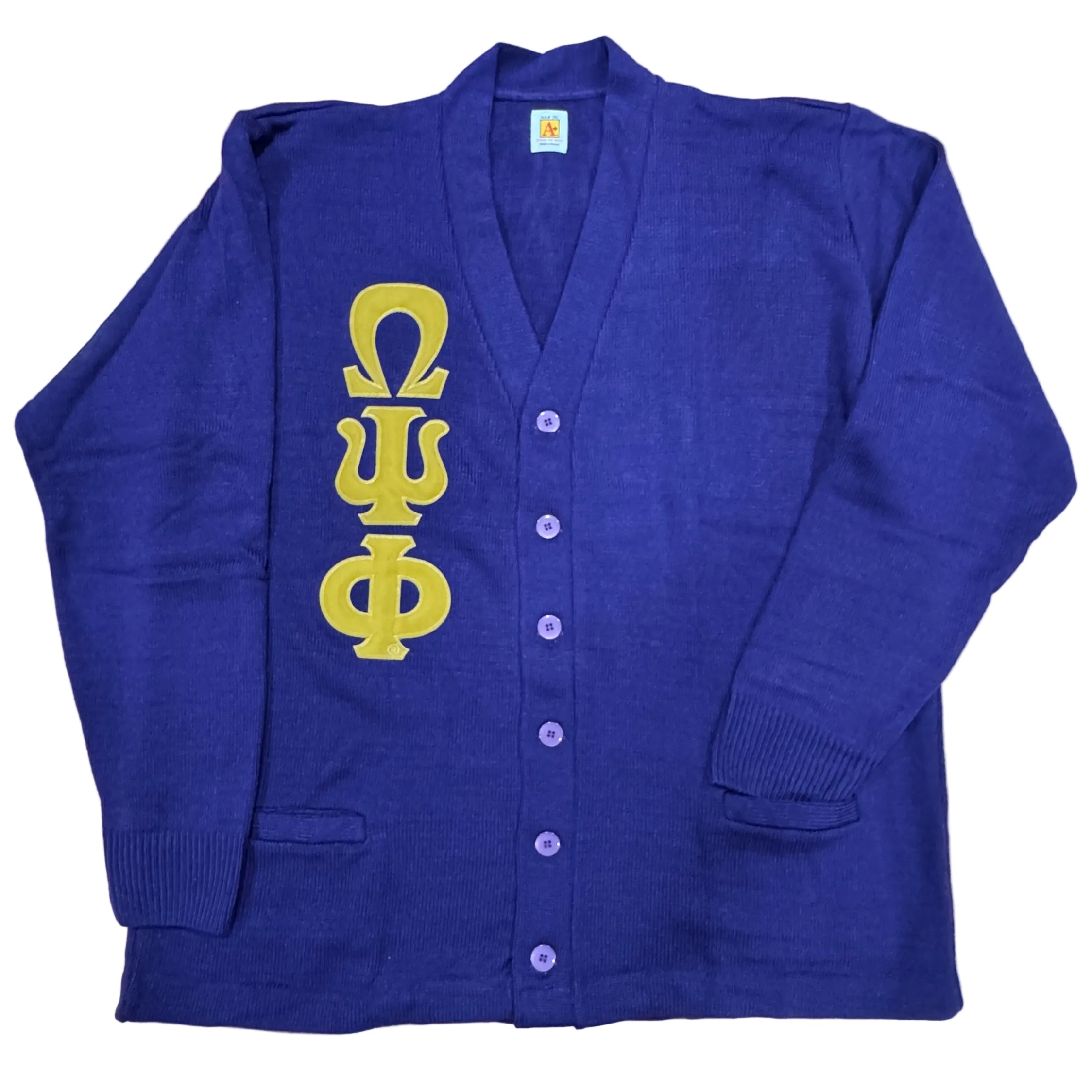 Omega Varsity Cardigan Purple