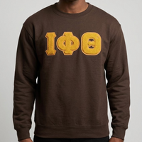 Iota Chenille Letters Sweatshirt