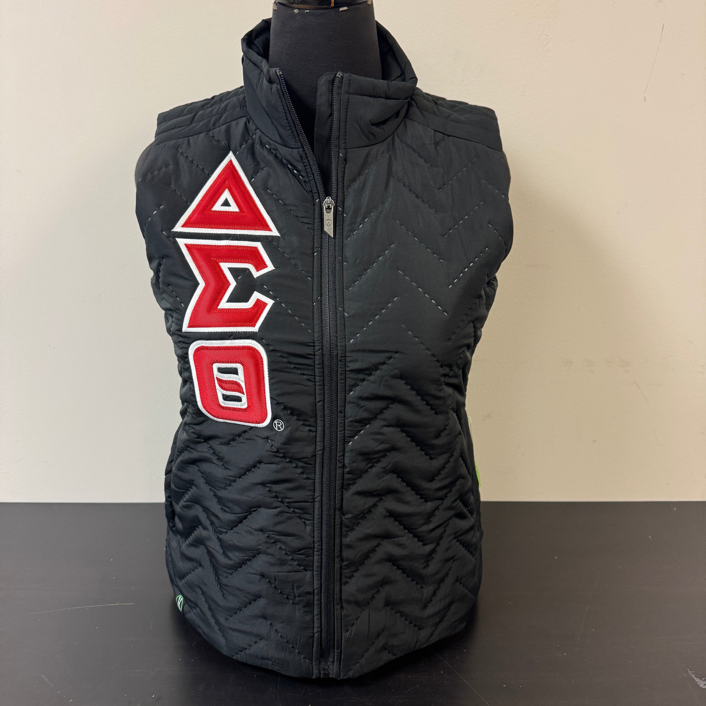 Delta Classic Letters Black Vest