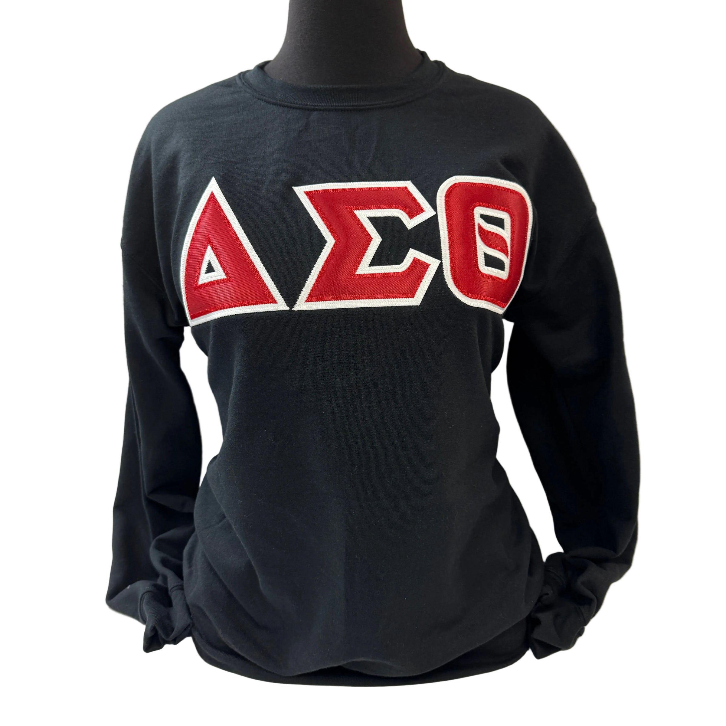 Delta Letters Sweatshirt Black