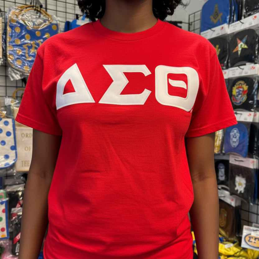 Delta Classic Letter Red Tee