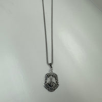 Delta Shield Pendant Necklace Stainless Steel