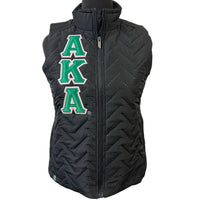 AKA Quilt Vest Black