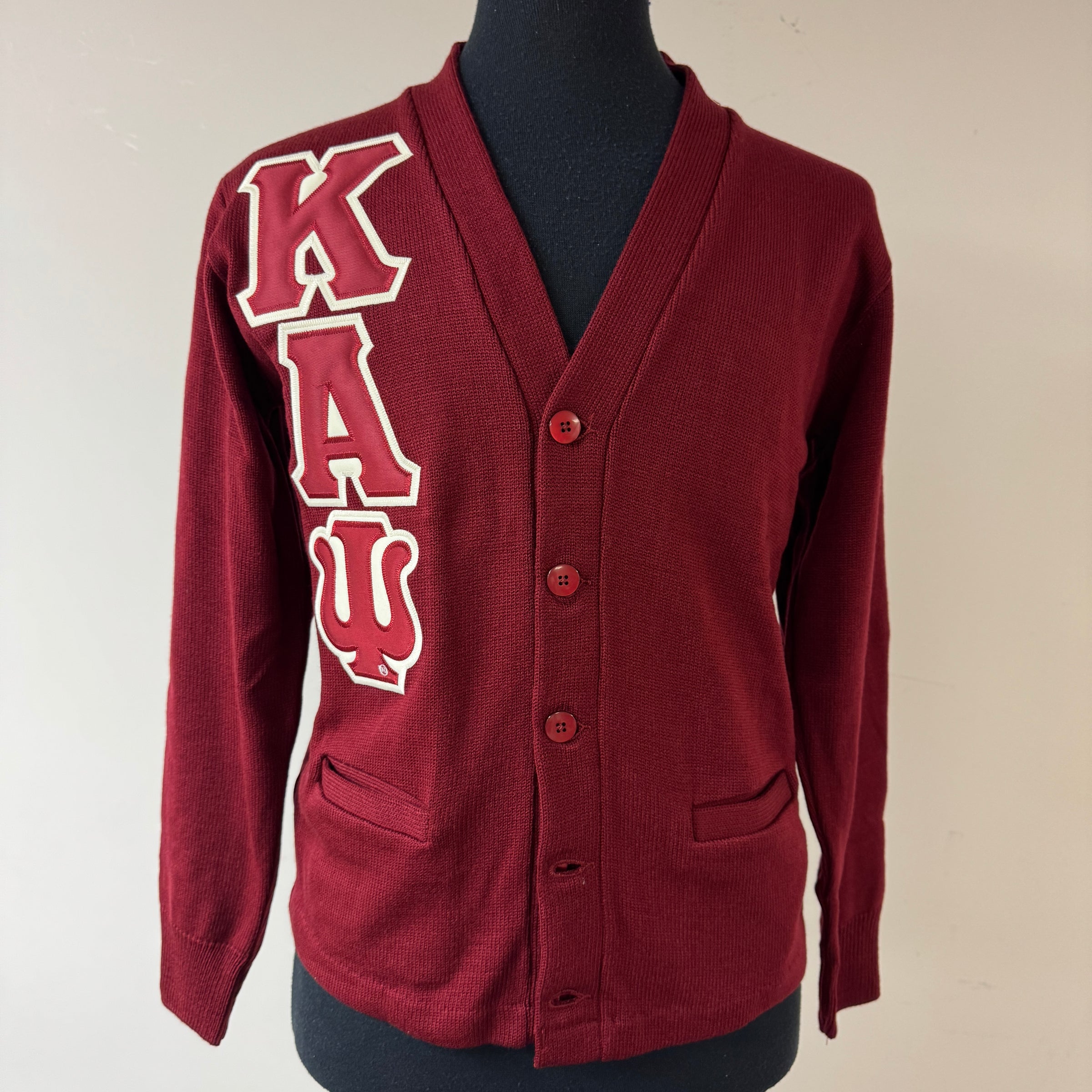 Kappa Varsity Cardigan Crimson