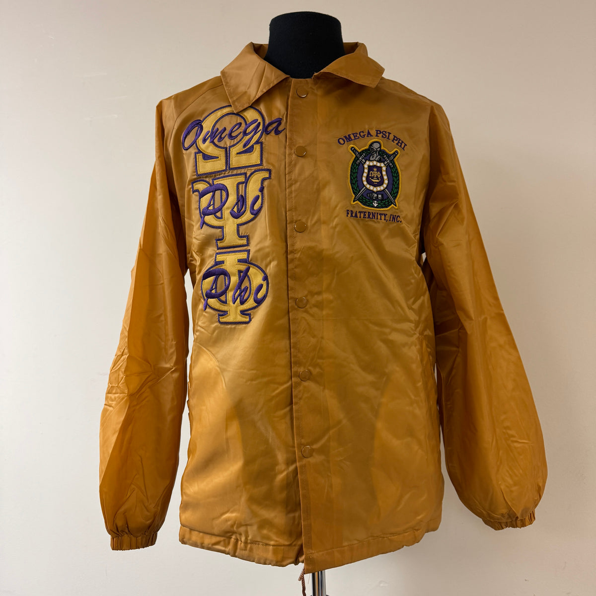 Omega Line Jackets Gold (Gold front letters)
