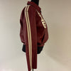 Delta Crimson Cream Faux Leather Jacket