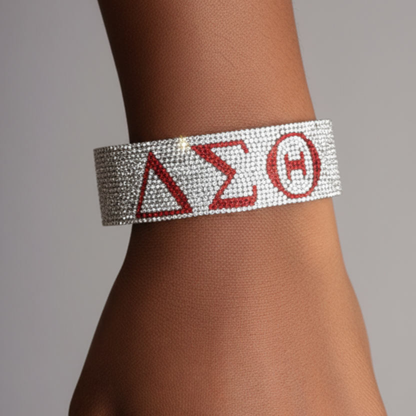 Delta Magnetic Bling Bracelet Silver