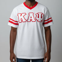 Kappa Stripe Sleeves V-neck Tee
