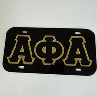 Alpha Auto Front Plate Black