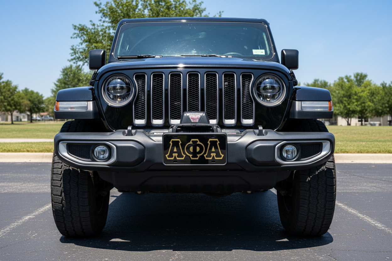 Alpha Auto Front Plate Black