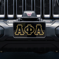 Alpha Auto Front Plate Black