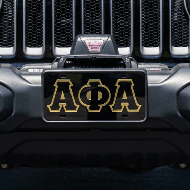 Alpha Auto Front Plate Black