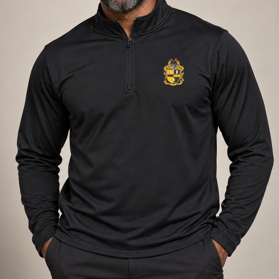 Alpha Zip Pullover Black