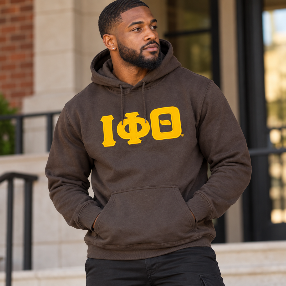 Iota Classic Letters Hoodie