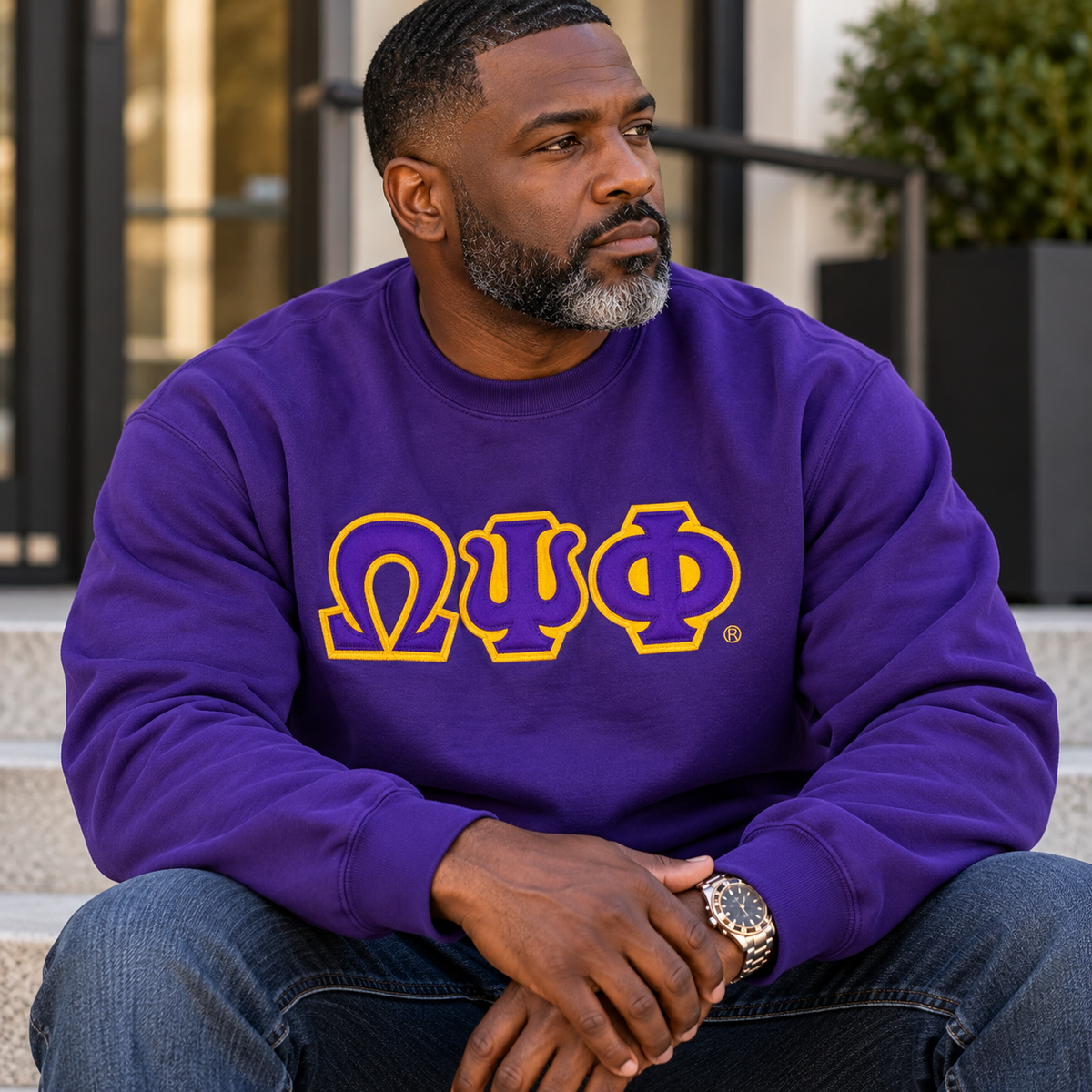 Omega Classic Letters Sweatshirt