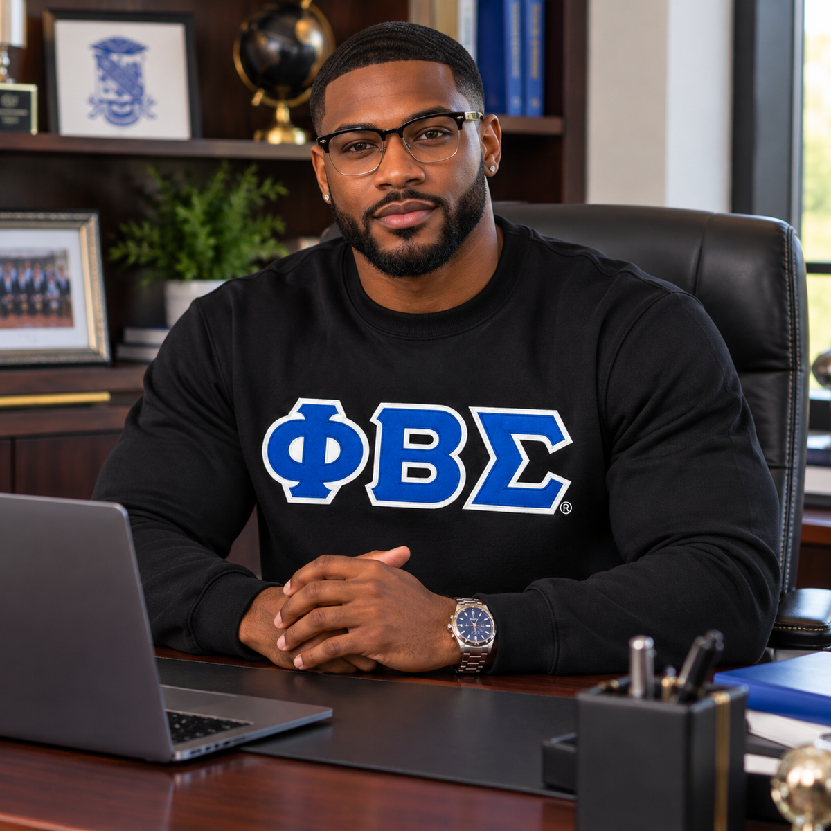 Sigma Classic Letters Sweatshirt Black