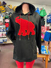 Delta Chenille elephant with bling strings oversized Hoodie Dress