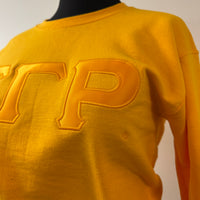 SGRho Monochromatic Sweatshirt Gold