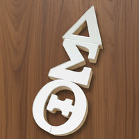 Delta Mirror Wood Vertical Letters