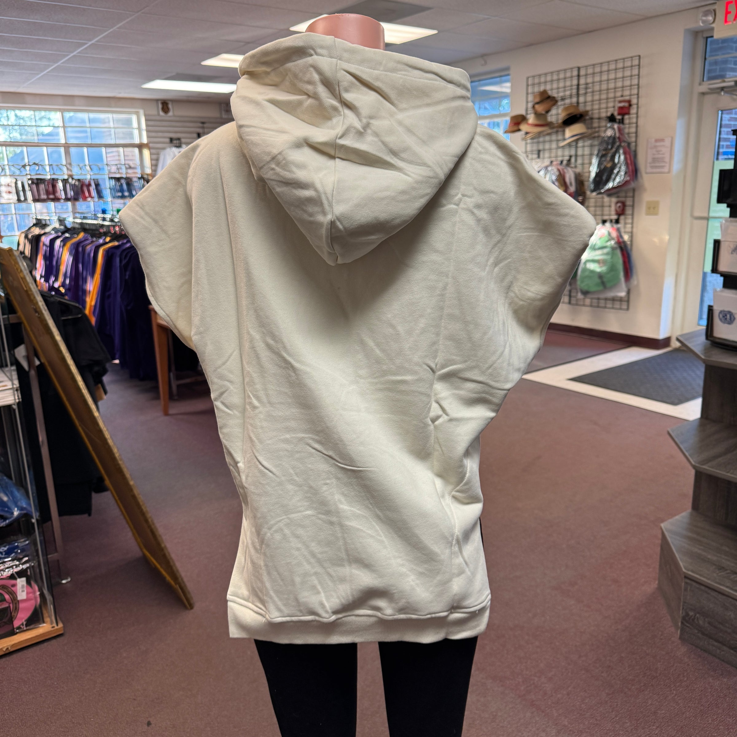 Delta Sleeveless Drop Shoulder Hoodie