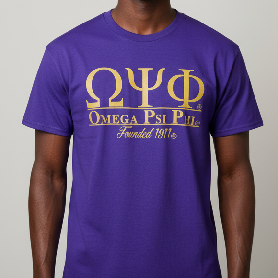 Omega Founded T-shirt Purple
