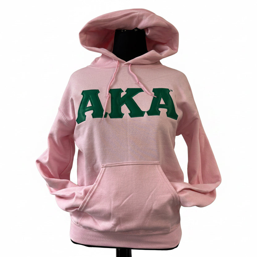 AKA Letters Hoodie Pink