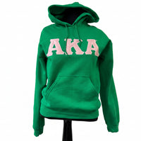 AKA Letters Hoodie Green