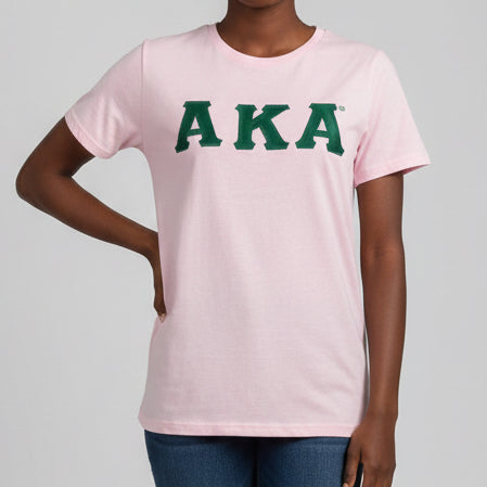 AKA Letters T-shirt Pink