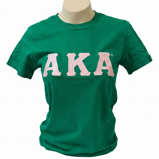 AKA Letters T-shirt Green