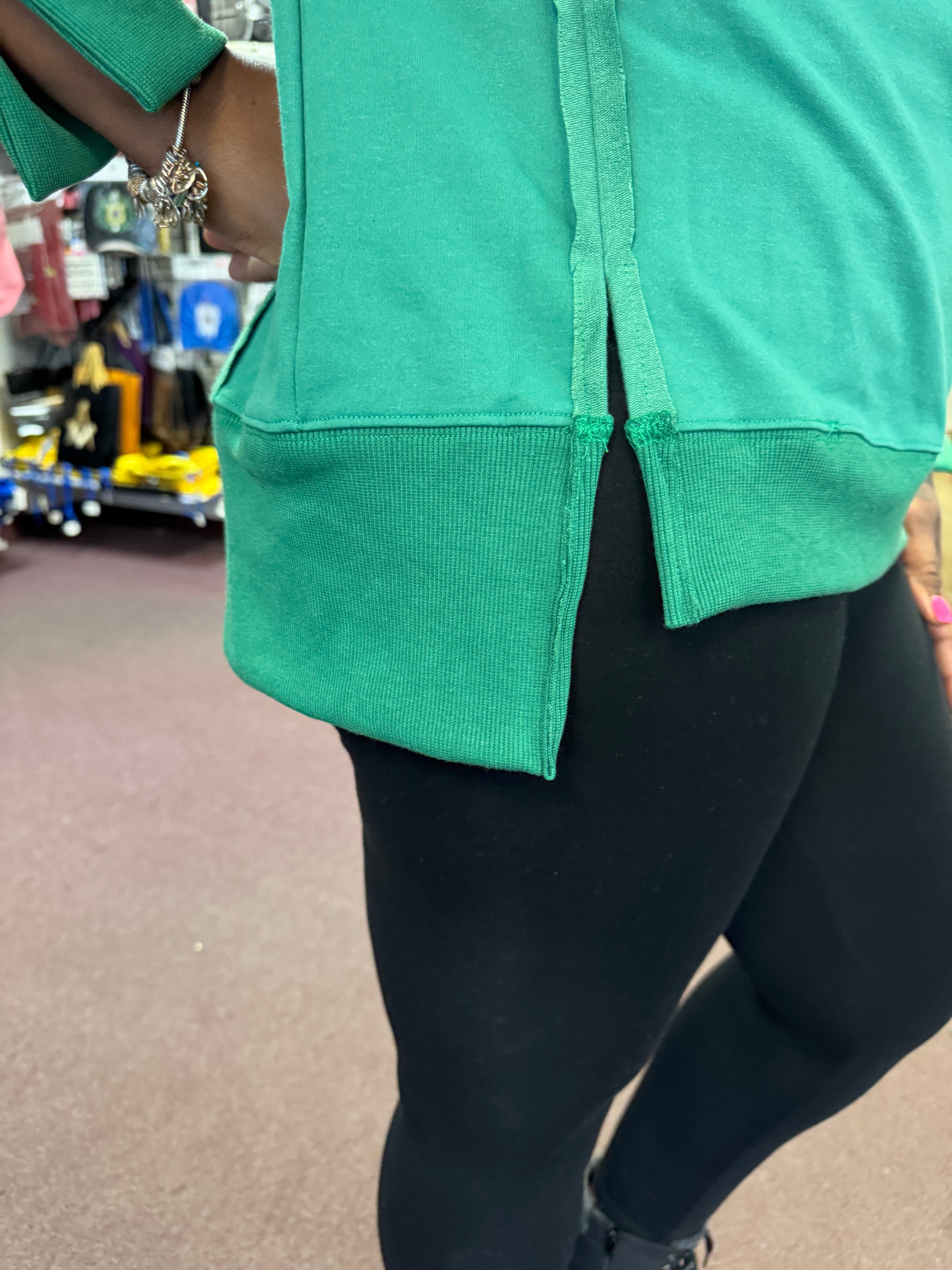 AKA Oversized Drop Shoulder Sweatshirt Green