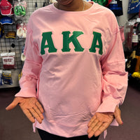 AKA Oversized Drop Shoulder Sweatshirt Pink