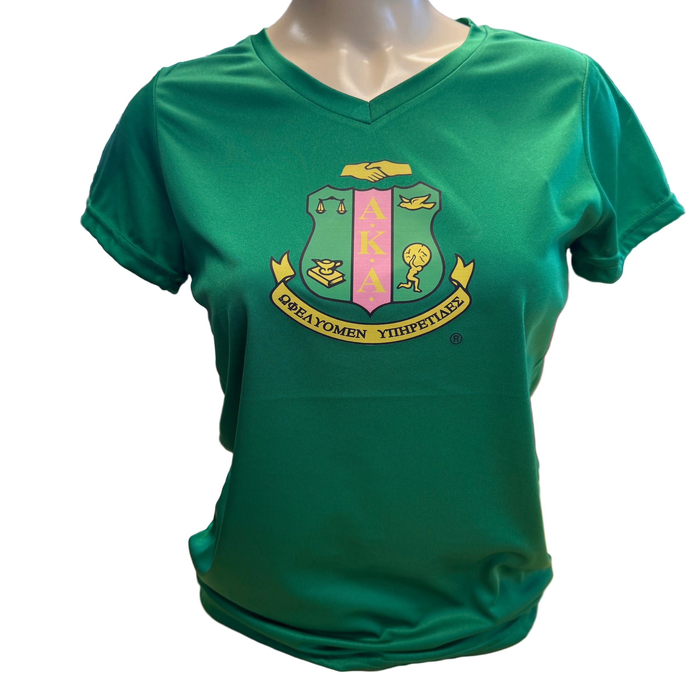 AKA Shield V-neck Performance Green