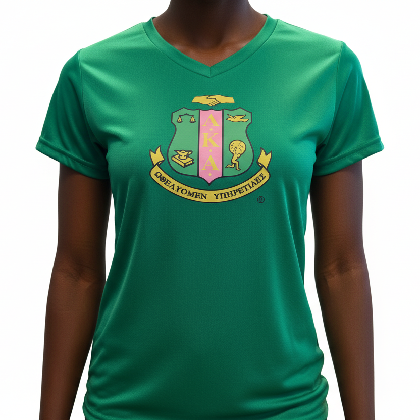 AKA Shield V-neck Performance Green
