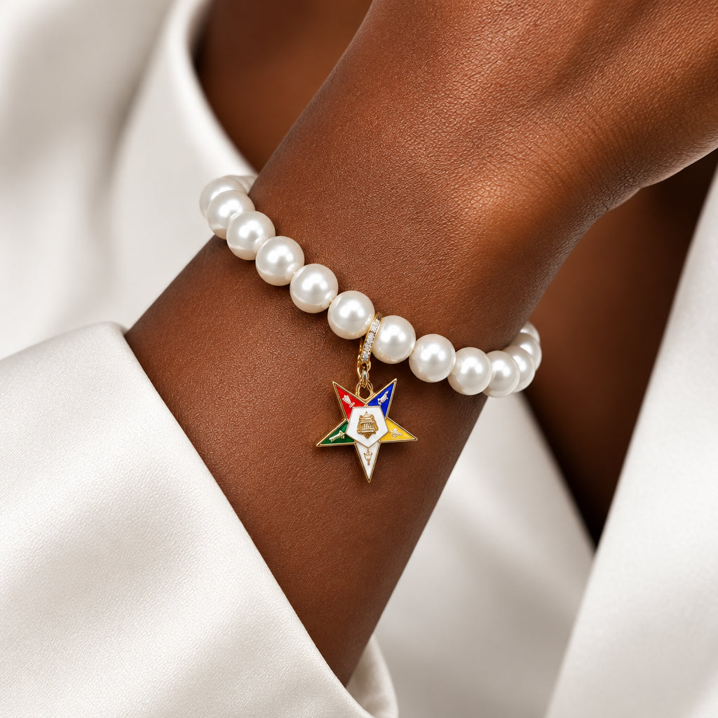 OES Pearl Bracelet with Star