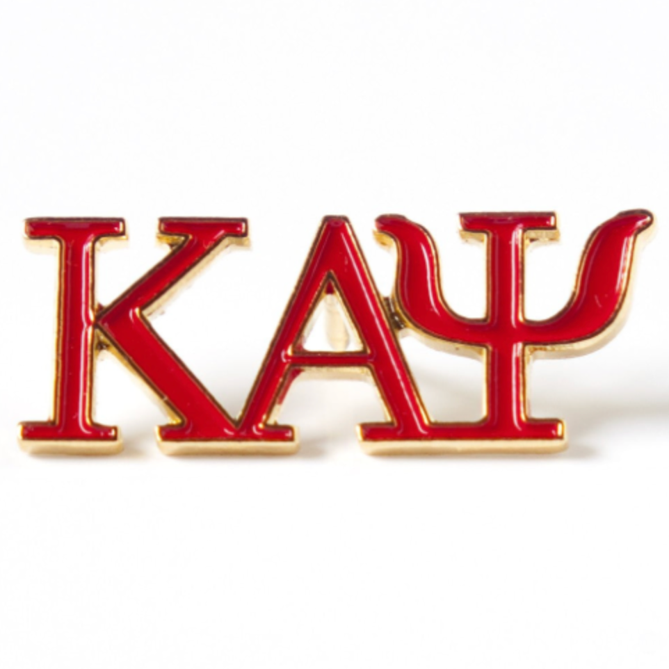 Kappa 3 Letter Color Lapel Pin