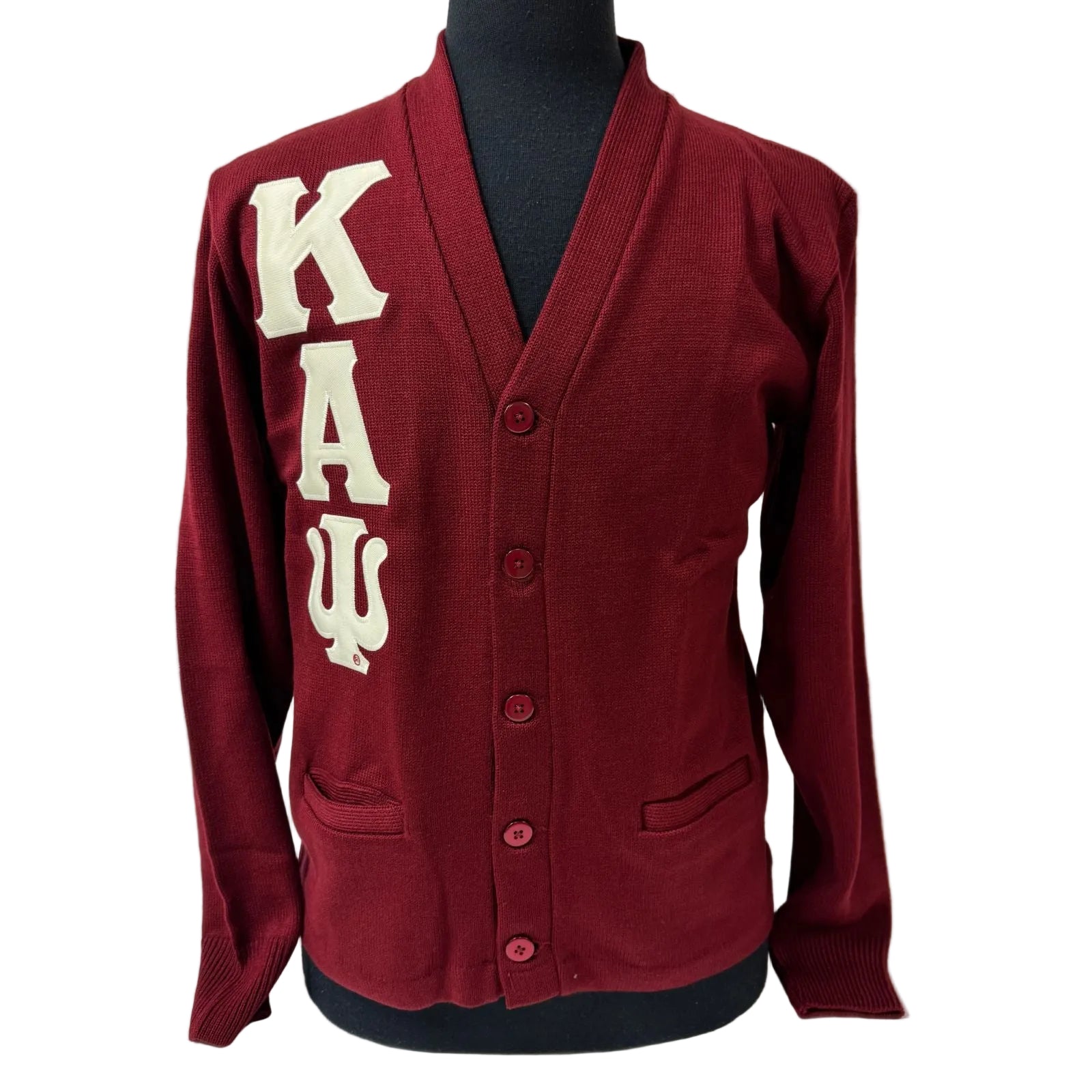 Kappa Varsity Cardigan Crimson
