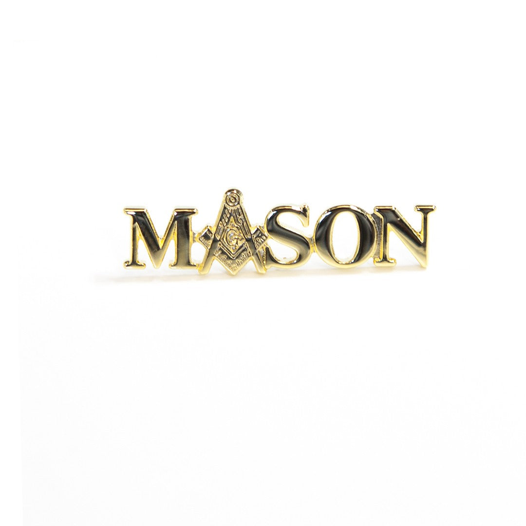 Mason Letter Lapel Pin - New