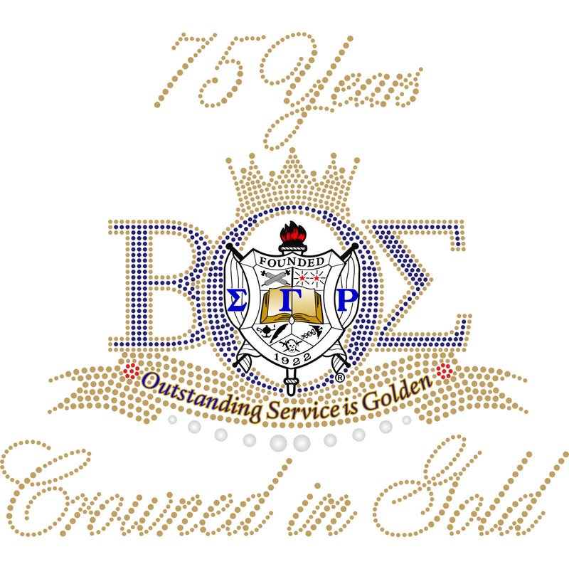 SGRho BOS 75th Anniversary Shirt
