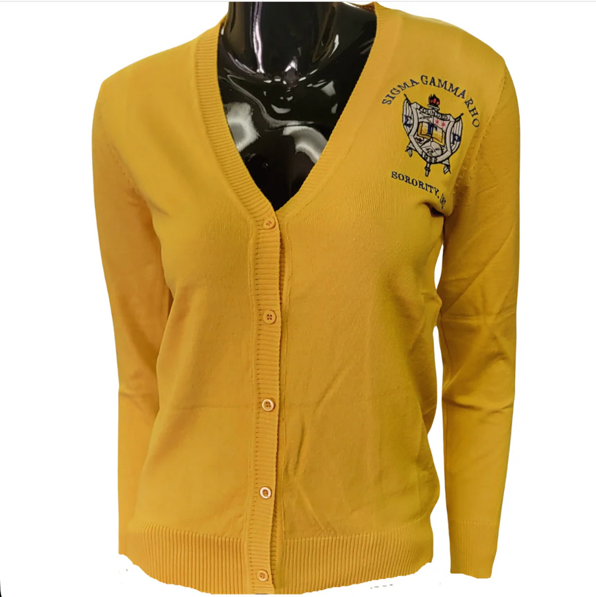 SGRho Classic Cardigan Gold