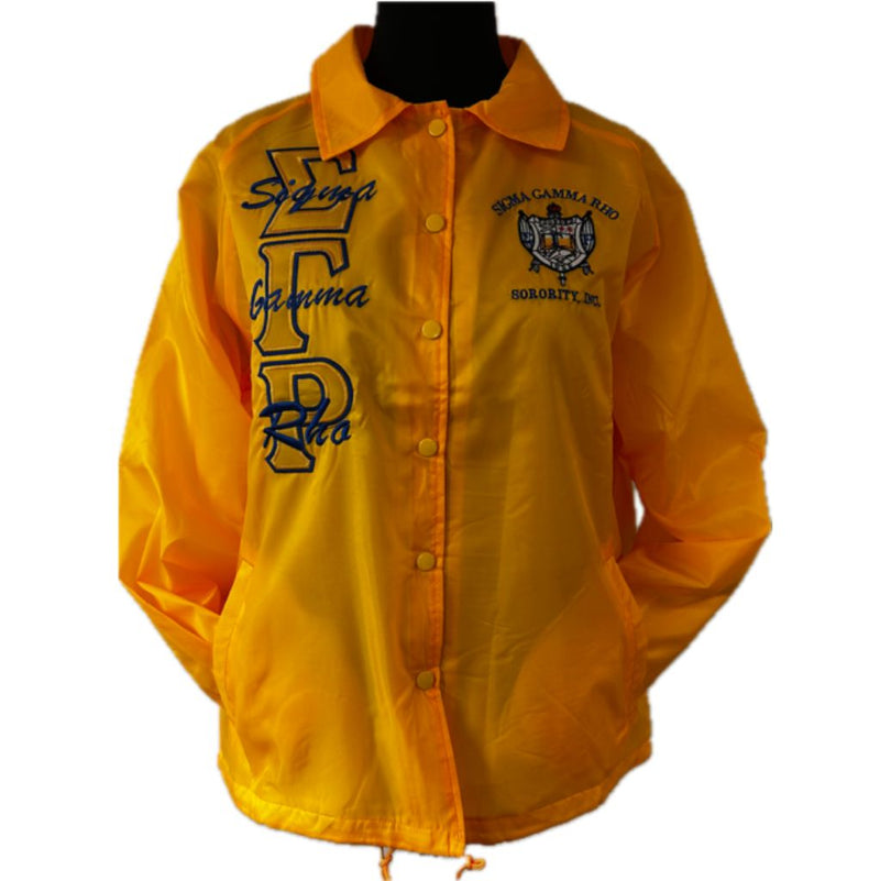 Gold Letters Jacket SGRho Line Jackets Gold - Gold Front Letters – Distinctive Specialties