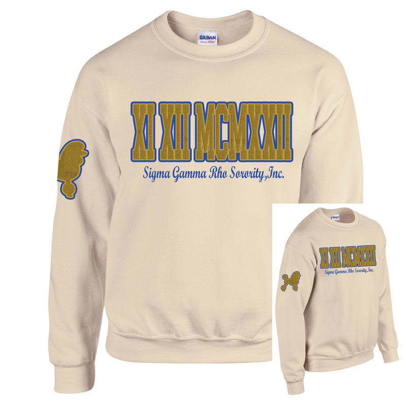 SGRho Founded Day Chenille Sweatshirt