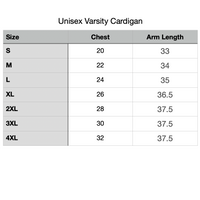Delta - Alpha Xi Chapter Varsity Crimson Cardigan