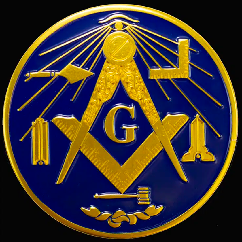 Mason Round Car Emblem