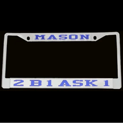 Mason Auto Plate Frame - 2B1 ASK1