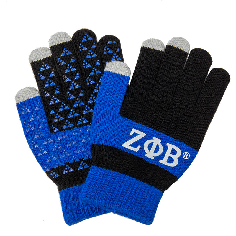 Zeta Knit Texting Gloves Black